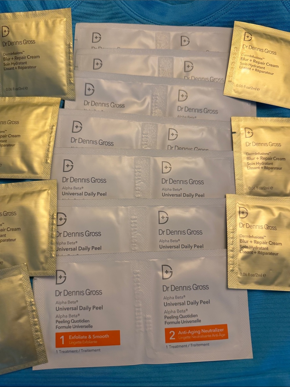 Pack of 21 Alpha Beta Universal Daily Peel + Blur + Repair Cream 7 day challenge